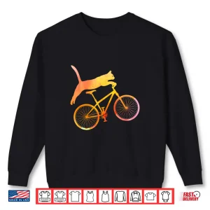 Sweatshirt Cat Mountain Biking MTB Mountain Biker Mountainbike Cats Shirt