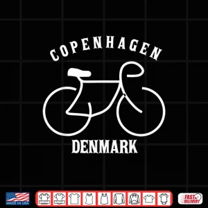 Design Biking Copenhagen Denmark graphic Shirt