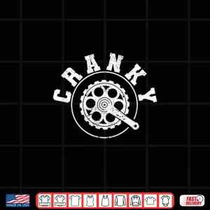 Design Cranky Funny Bicycle Lover Crank Cycling Biker Mountain Bike Shirt