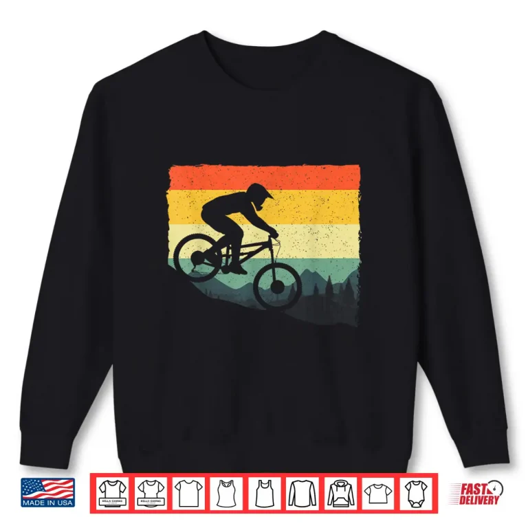 Sweatshirt Funny Mountain Bike Art For Men Women Mountainbike Rider Shirt