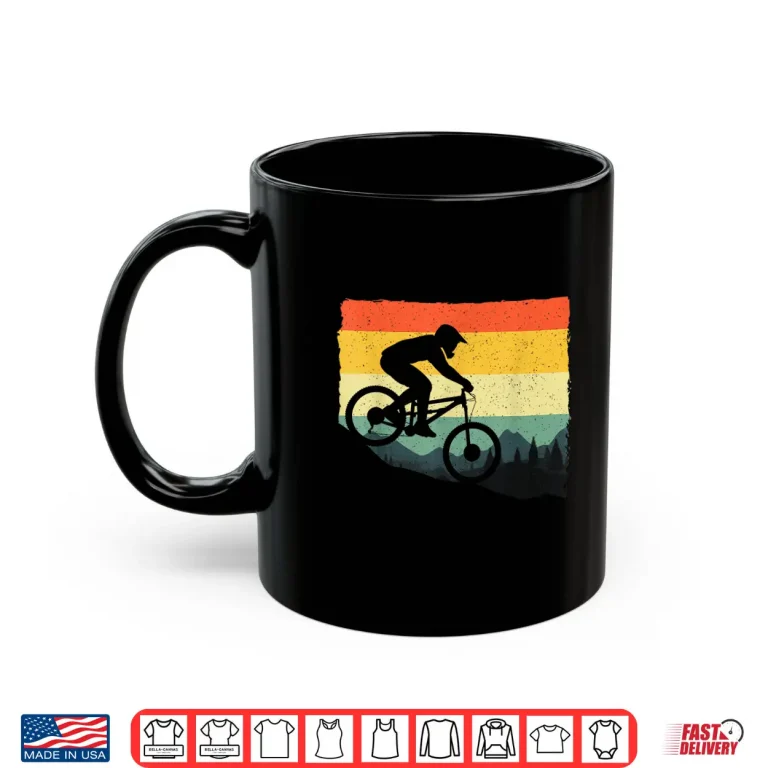 Mug Funny Mountain Bike Art For Men Women Mountainbike Rider Shirt