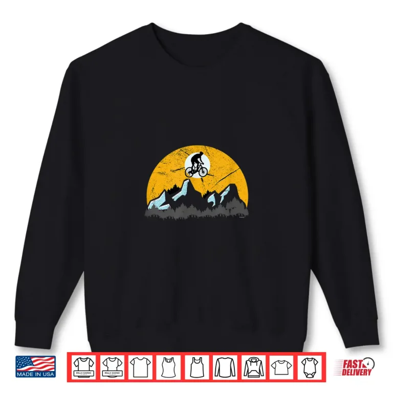 Sweatshirt MTB Mountain Biking Women Men Cycling Art Shirt