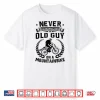 Mens Mtb Cycling Biking Old Guy On A Mountain Bike Riding Gift Shirt