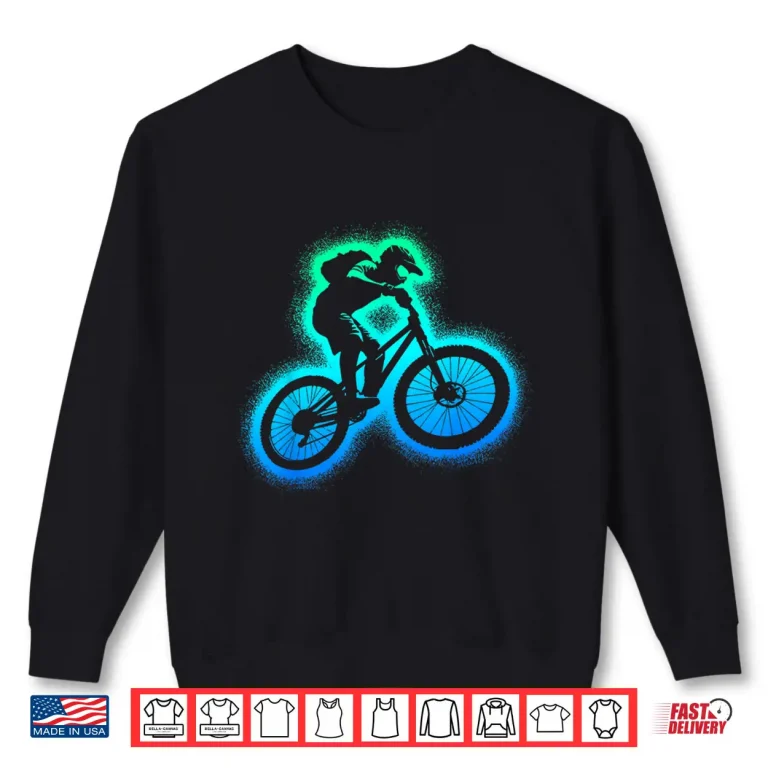 Sweatshirt Mountain Bike MTB Biker Kids Boys Downhill Biking Shirt