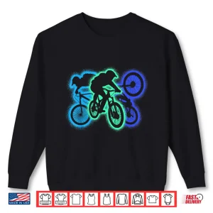 Sweatshirt Mountain Bike MTB Biker Silhouettes Men Boys Downhill Biking Shirt