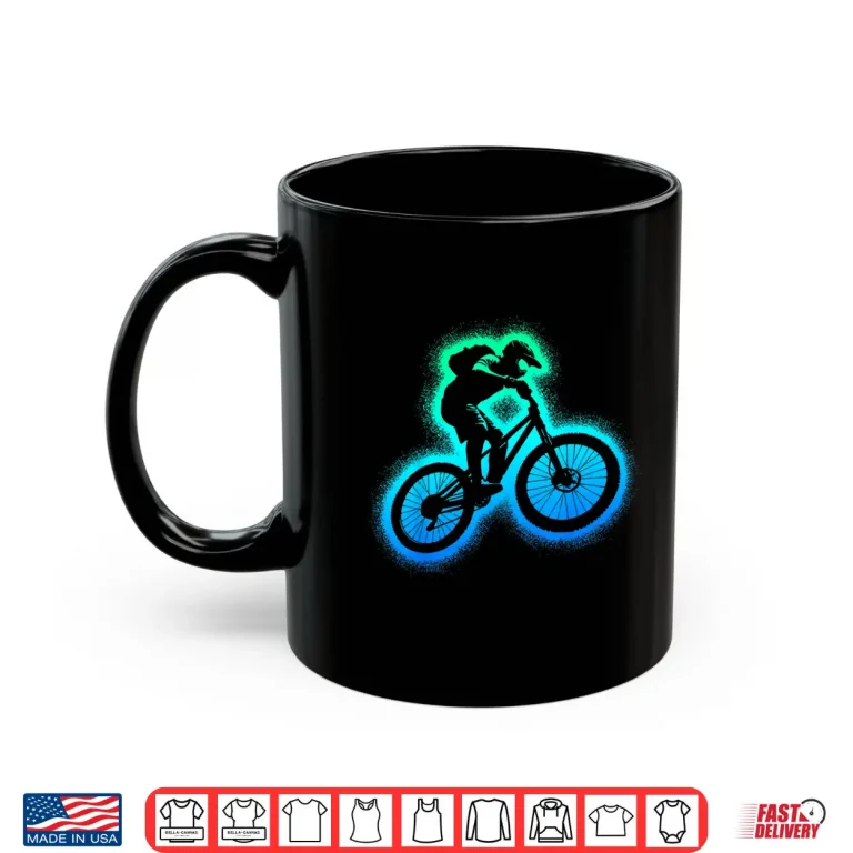 Mug Mountain Bike MTB Biker Kids Boys Downhill Biking Shirt