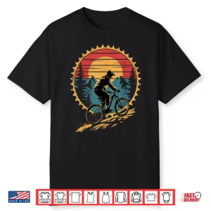 Mountain Bike Tee For Men Women Funny Vintage Cycling Gear Shirt