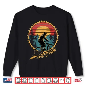 Sweatshirt Mountain Bike Tee For Men Women Funny Vintage Cycling Gear Shirt