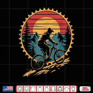 Design Mountain Bike Tee For Men Women Funny Vintage Cycling Gear Shirt