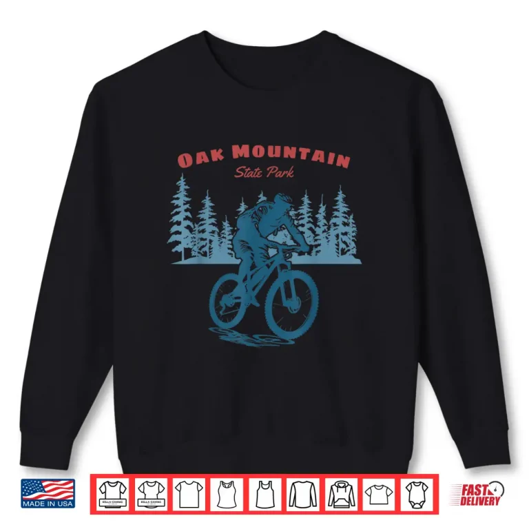 Sweatshirt Oak Mountain State Park Retro Vintage Mountain Biking Shirt
