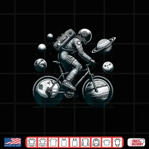 Design Space Astronaut on a Bicycle Cycling Lover Cycle Tour Shirt