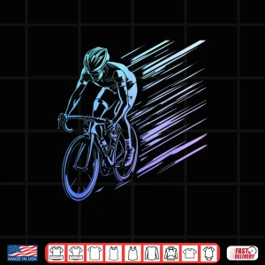 Design Cyclist Road Bike Racing Bicycle Cycling Retro Shirt