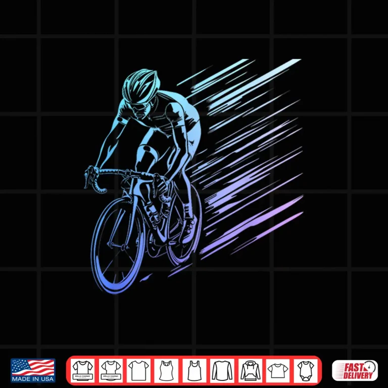 Design Cyclist Road Bike Racing Bicycle Cycling Retro Shirt