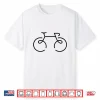Minimalist Road Cycling Line Drawing Bicycle For Bike Riders Shirt
