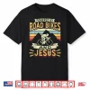Powered By Road Bikes And Jesus Biker Bike Cycling Cyclist Shirt