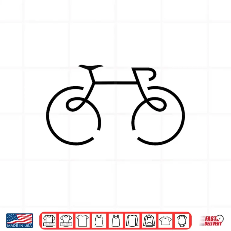 Design Minimalist road cycling line drawing bicycle for bike riders Shirt