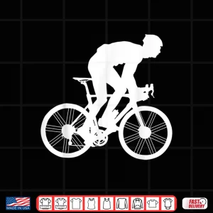 Design Silhouette Road Cycling Athlete Bike Ride Cyclist Biker Race Shirt