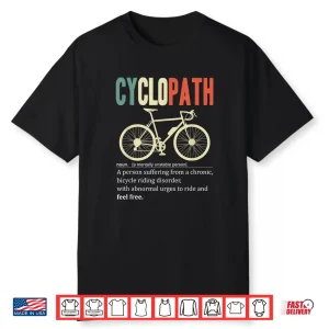 Bicycle Cyclist Cyclopath Road Bike Retro Cycling Triathlon Shirt