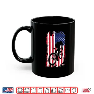 Mug American Flag Road Biking Cycling Apparel Cycling Shirt