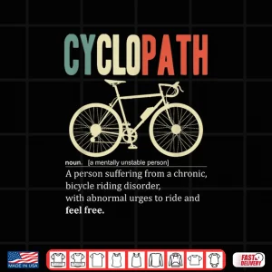 Design Bicycle Cyclist Cyclopath Road Bike Retro Cycling Triathlon Shirt