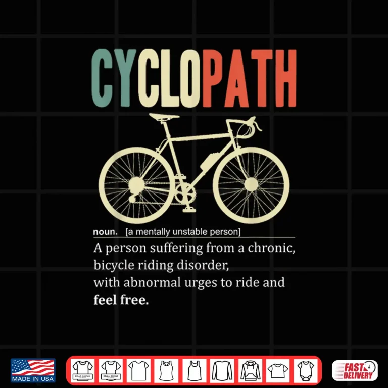Design Bicycle Cyclist Cyclopath Road Bike Retro Cycling Triathlon Shirt