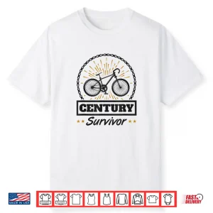 Century Survivor Road Cycling Ride 100 Miles Shirt