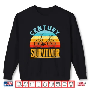 Sweatshirt Century Survivor 100 Mile Bicycle Road Cycling Ride Shirt