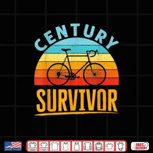 Design Century Survivor 100 Mile Bicycle Road Cycling Ride Shirt