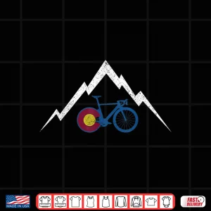 Design Colorado Bicycle Road Bike Mountain Cycling Cyclist Gift Shirt