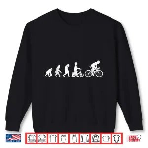 Sweatshirt Evolution racing bike fan Cool racing cyclist cycling Shirt
