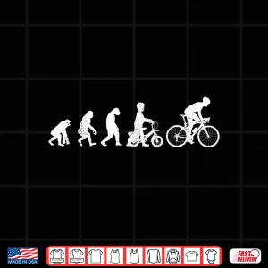 Design Evolution racing bike fan Cool racing cyclist cycling Shirt