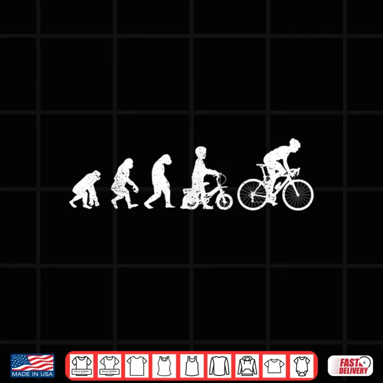 Design Evolution racing bike fan Cool racing cyclist cycling Shirt