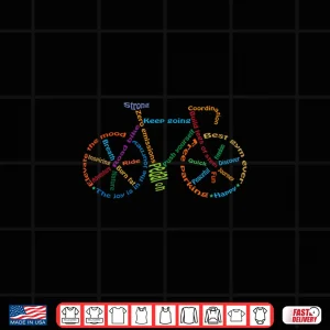 Design Inspiring Road Bike Funny Cycling Mountain Biking Cyclists Shirt