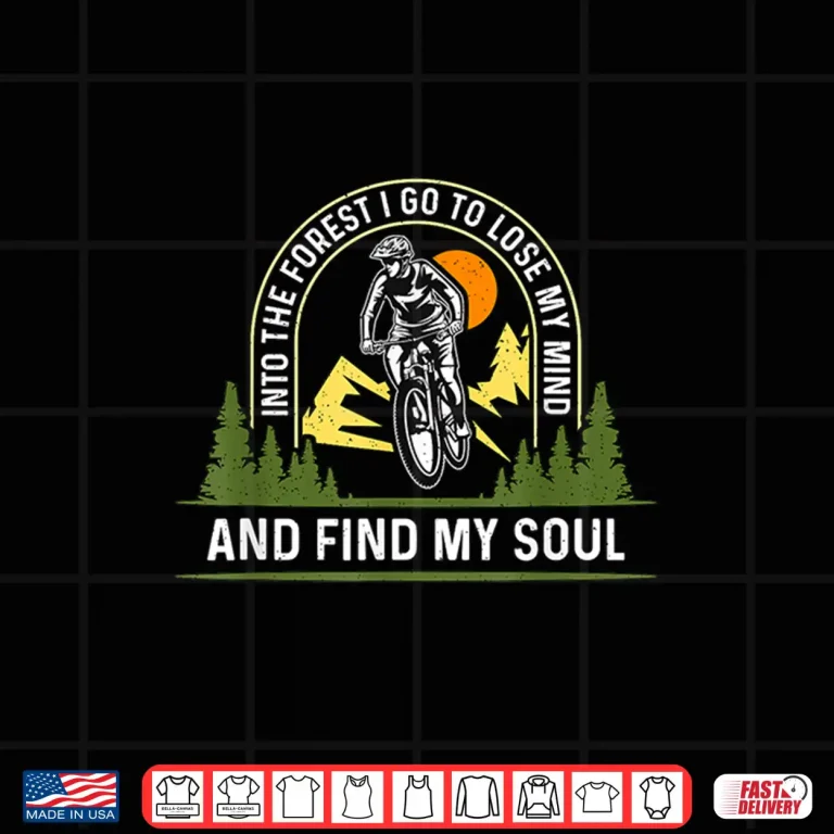 Design Into The Forest I Go To Lose Off Road Cycling Mountain Bike Shirt