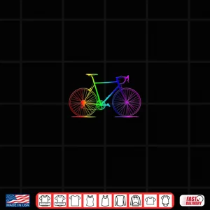 Design Rainbow Road Bike Gay Pride Cycling Shirt
