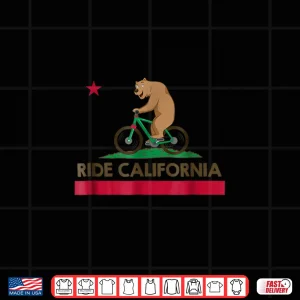 Design Ride California Shirt BMX MTB Road Cycling T Shirt
