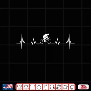Design Road bike heartbeat ECG Shirt