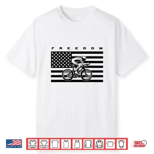 American Flag Road Biking Cycling Apparel Graphic Design Shirt