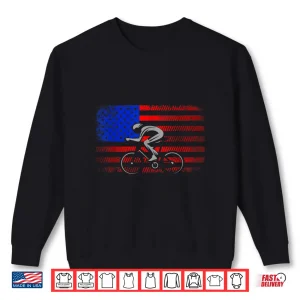 Sweatshirt American Flag Road Biking Cycling Professional Graphic Shirt