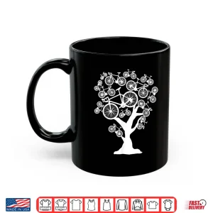 Mug Bicycle Tree Road Bike Cycling Cyclist Vintage Retro Shirt