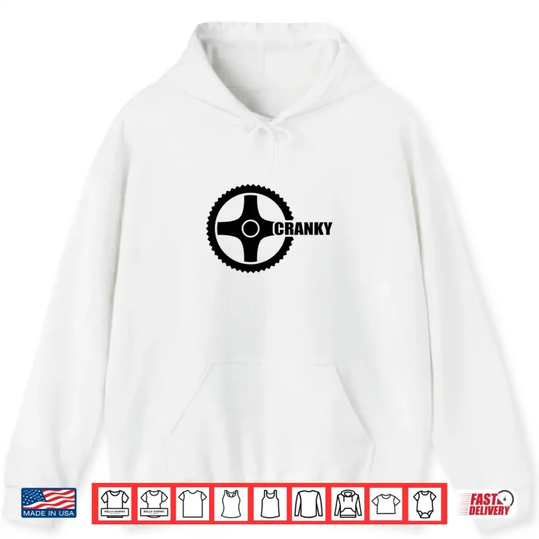 Hoodie CRANKY CYCLING BIKING BICYCLE CRANK CYCLISTS BIKE Shirt