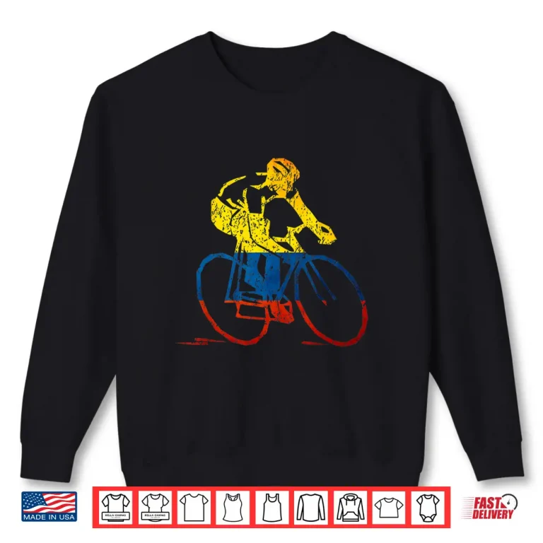 Sweatshirt Colombian Cyclist Road Racing Tour Cycling Champions Shirt