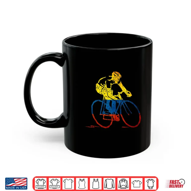 Mug Colombian Cyclist Road Racing Tour Cycling Champions Shirt