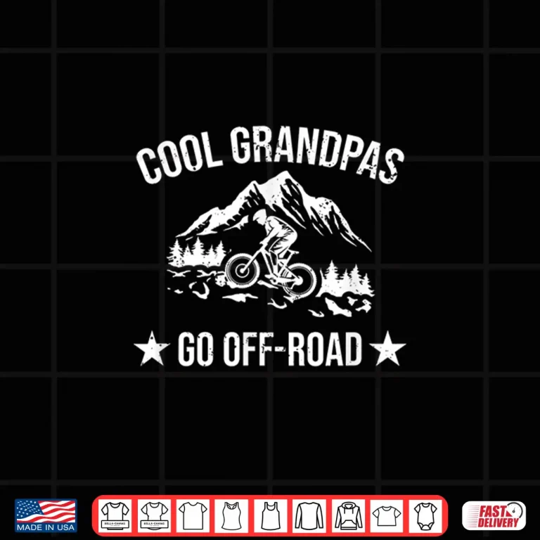 Design Cool Grandparents Go Off Road Mountainbike Cycling Shirt