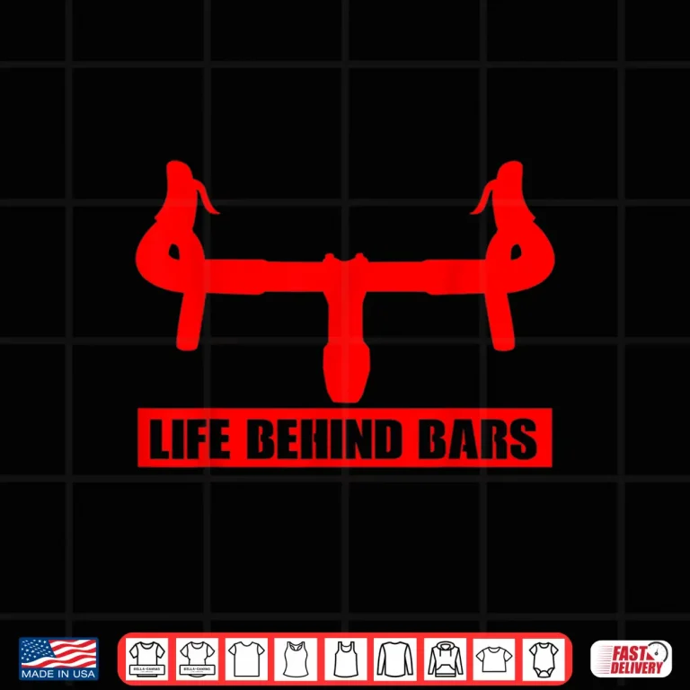 Design Funny Road Cycling Life Behind Bars Professional Humor Shirt