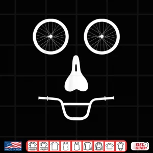 Design Funny Road Race Bike Cycling Face Bicycle Lover Humor Shirt