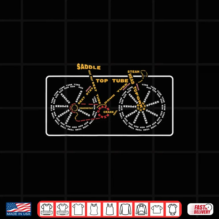 Design I Love Road Bikes Bicycle Anatomy Cycling Is Life Shirt