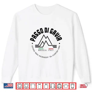 Sweatshirt Passo Di Gavia Italy Mountain Pass Road Bike Cycling Shirt