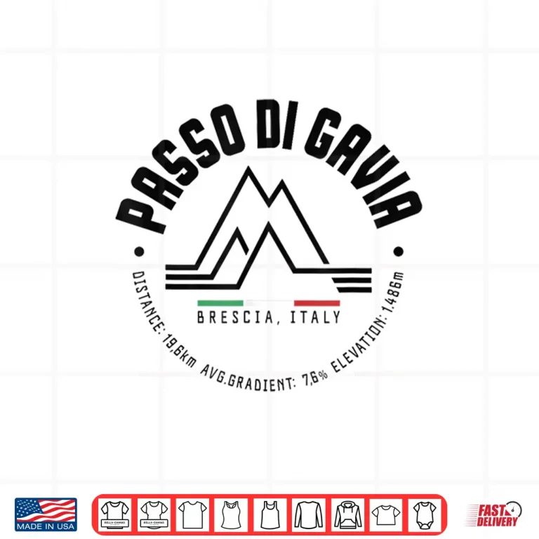 Design Passo Di Gavia Italy Mountain Pass Road Bike Cycling Shirt