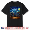 Road Bike Bicycle Cycling Van Gogh Artistic Bicycle Shirt